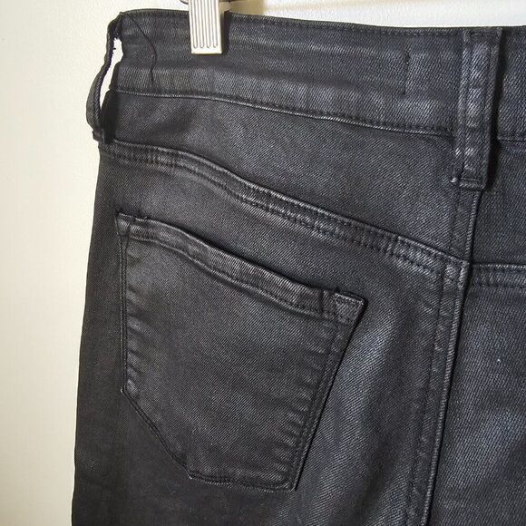 EUC LIKE NEW KANCAN BLACK 2 TONED RAW HEM HIGH RISE JEGGING SIZE 11 / 29 - Picture 6 of 16